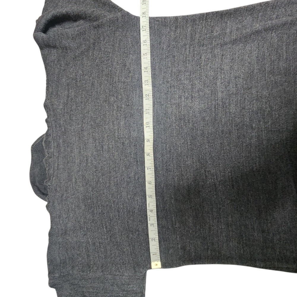 Ann Taylor Women's Charcoal Gray Cowl Neck Long Sleeve Sweater‎ Dress Size S - Picture 3 of 6